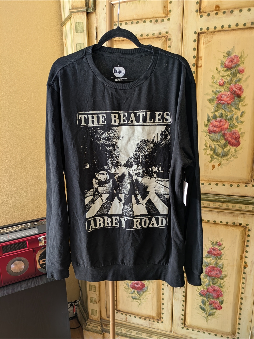 The Beatles Abbey Road Graphic Long-Sleeve Shirt - Black Sz XL